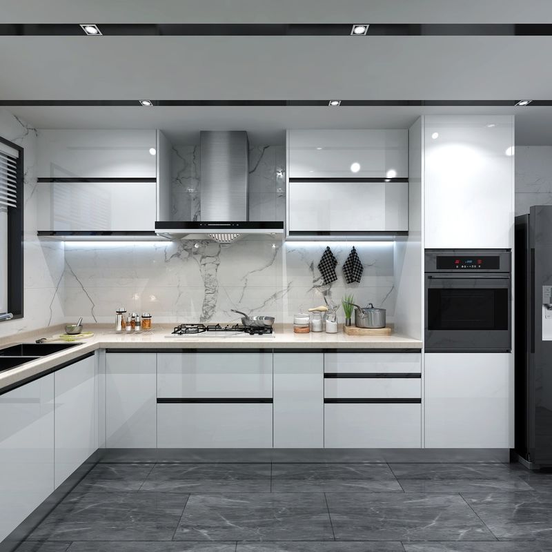Hochwertiges ODM/OEM Wasserdichtes Glanzküchenschrank für Hausküche Moderne Design-Stil