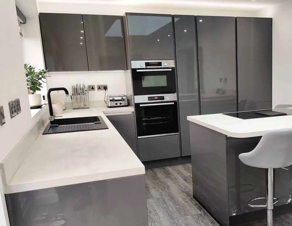 Hochwertiges ODM/OEM Wasserdichtes Glanzküchenschrank für Hausküche Moderne Design-Stil
