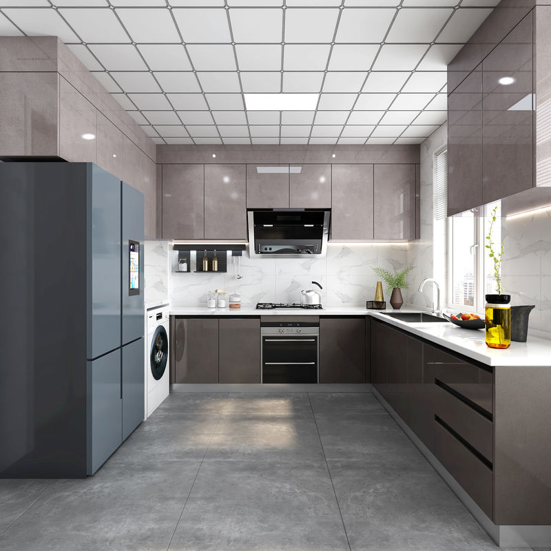 Hochwertiges ODM/OEM Wasserdichtes Glanzküchenschrank für Hausküche Moderne Design-Stil
