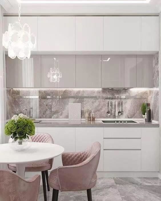 Modernes Design, angepasste Vernisfarbe Glanz Küchenschrank für das komplette Möbeldesign