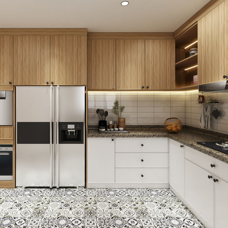 Modularer Modul aus Massivholz Küchenschränke
