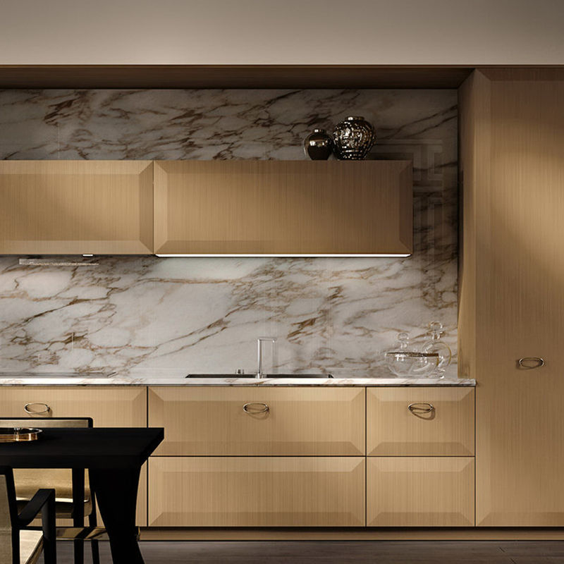 Modularer Modul aus Massivholz Küchenschränke