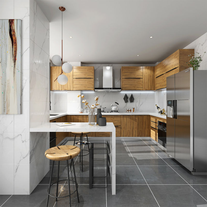 Modularer Modul aus Massivholz Küchenschränke