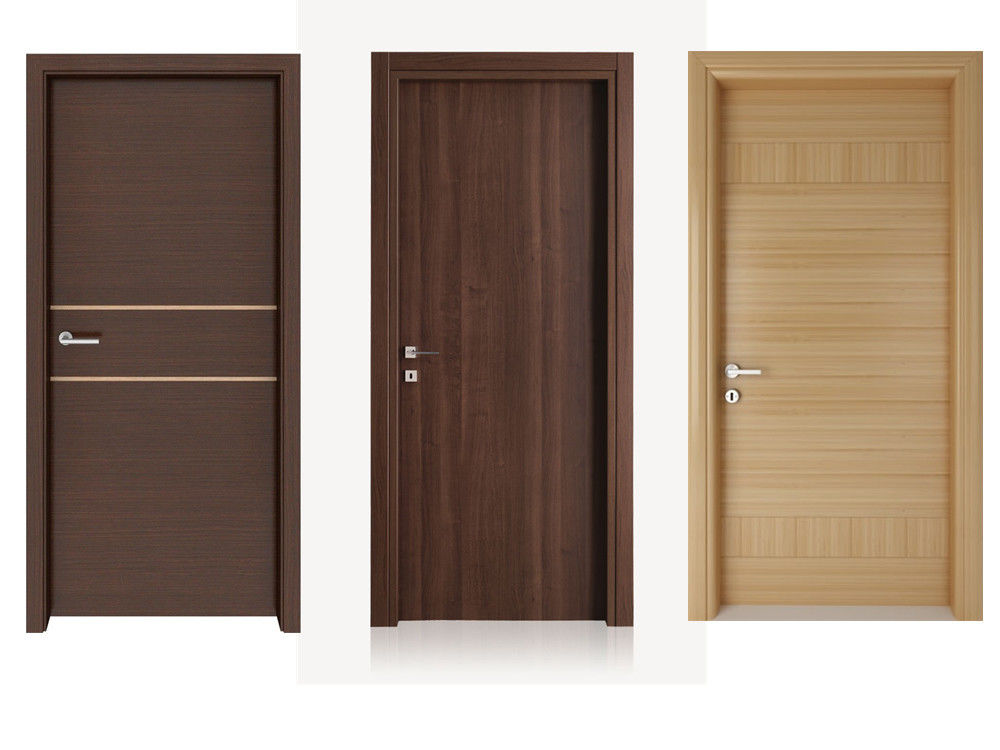 Farbgeschneiderte, wasserdichte Polymer-Innenraum-Holztür mit modernem Design-Stil