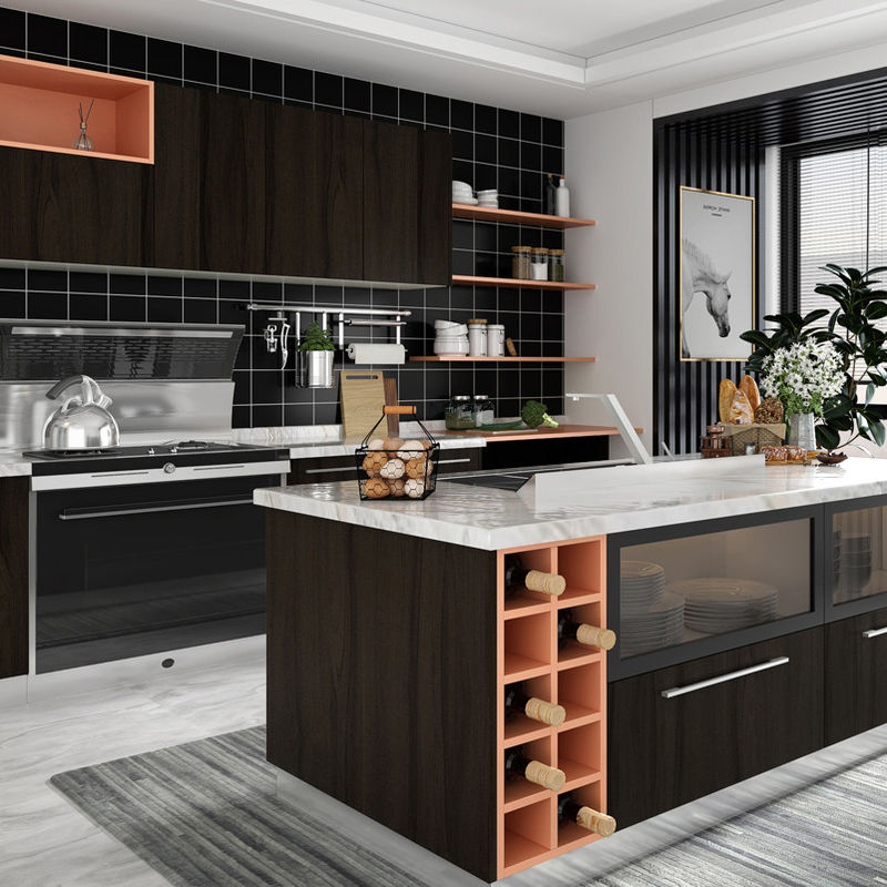 Gut aussehendes italienisches Küchenschrank Set Möbel für Villa/Wohnung Türmaterial