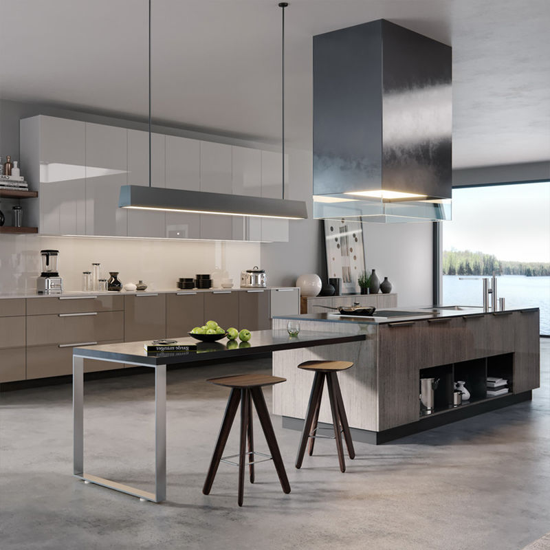Gut aussehendes italienisches Küchenschrank Set Möbel für Villa/Wohnung Türmaterial