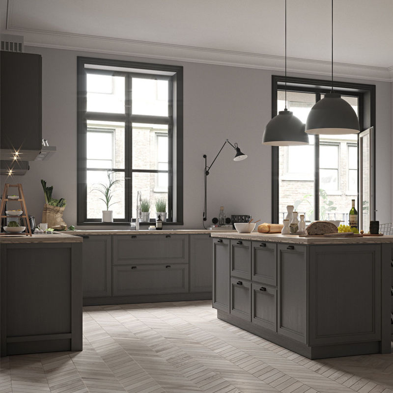 Gut aussehendes italienisches Küchenschrank Set Möbel für Villa/Wohnung Türmaterial