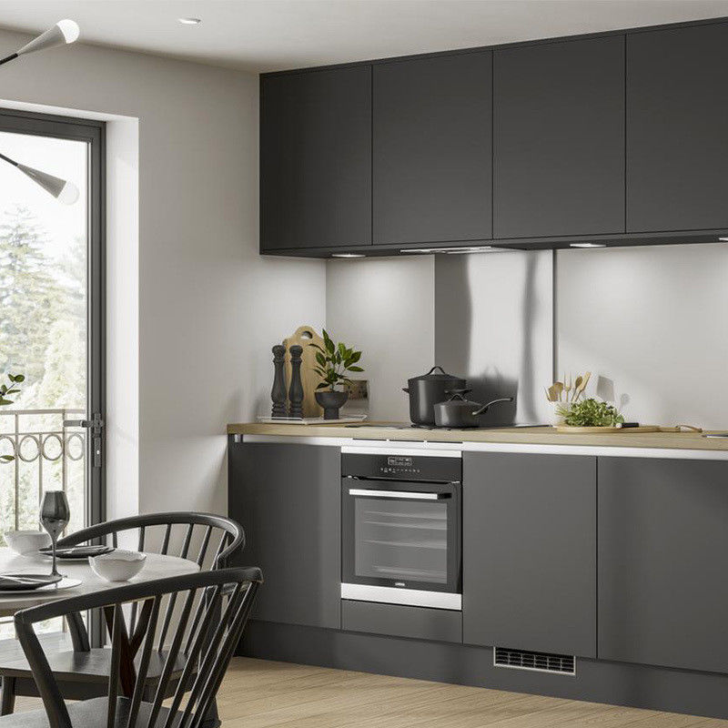 Maßgeschneiderte Vernisfarbe YALIG Modulare Küchenschränke mit Blum Hardware und Schubladen