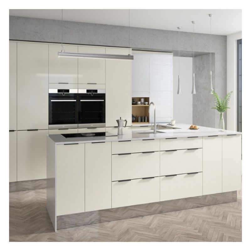 Modulare Küchenschränke mit glänzendem, farbenfreiem Design und Schüttler-Tür-Panel