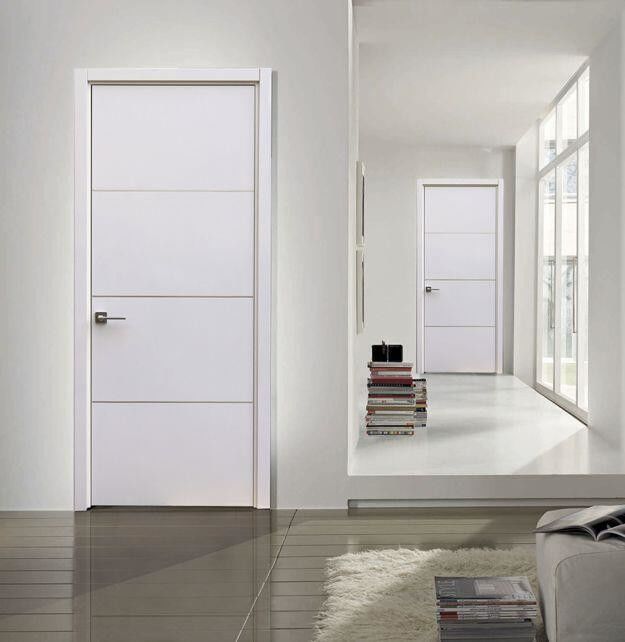 Moderner Stil Maßgeschneiderte Massivholz-Innenraumtüren für Häuser im zeitgenössischen Design