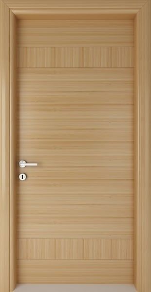 Moderner Stil Maßgeschneiderte Massivholz-Innenraumtüren für Häuser im zeitgenössischen Design