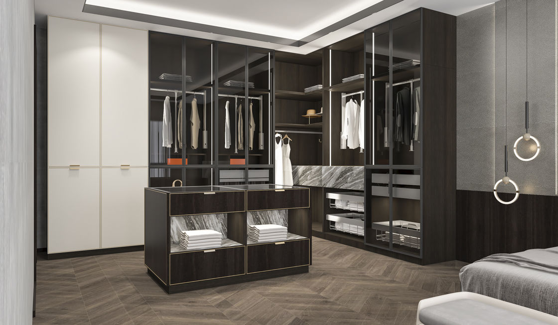 Allgemeine Staubdichte Schrank und Lagerung in MDF Schlafzimmer Set für Zuhause Villa Hotel Appartement