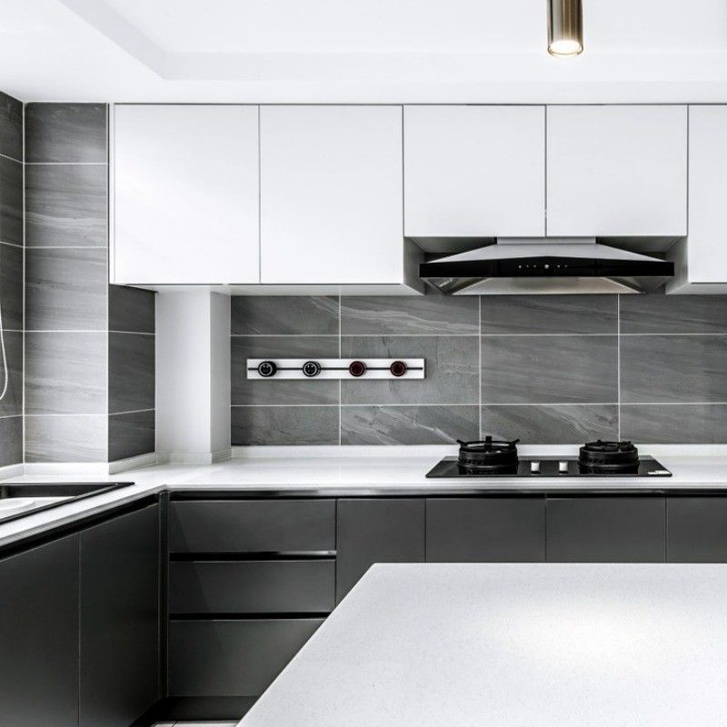 Los Angeles Villa Küche Metalllack Veredelung Wandschrank für einen schlanken Look