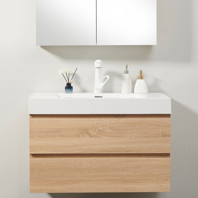 Schubladen-Slide-Hardware High-End Custom-Badezimmer-Vanity-Set mit MR-MDF-Karkasse-Material