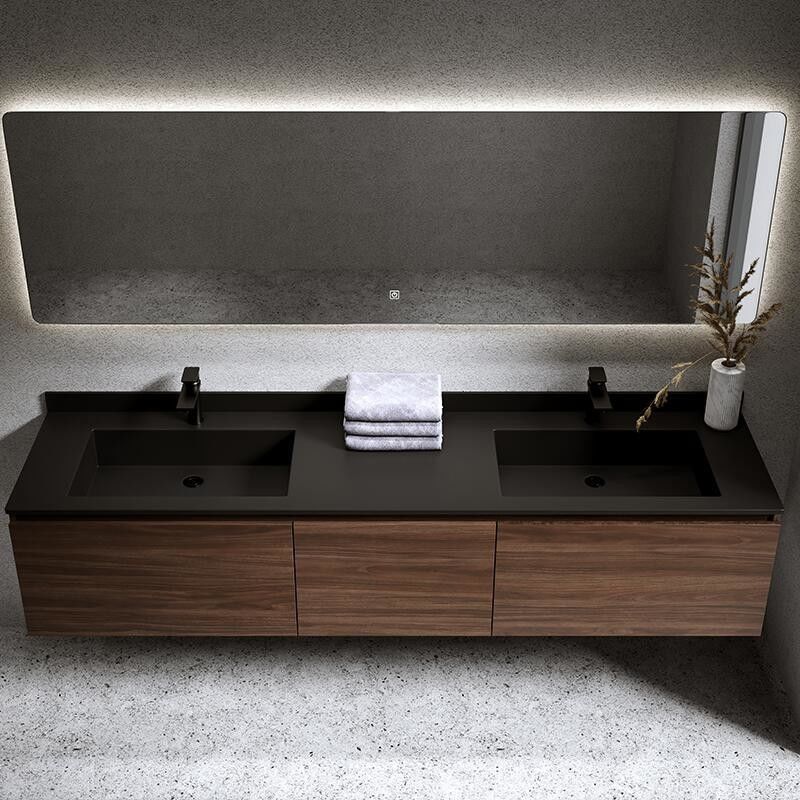 Euro-Stil Badezimmer-Vanity mit individueller Breite und MR-MDF-Karkasse Material von oben