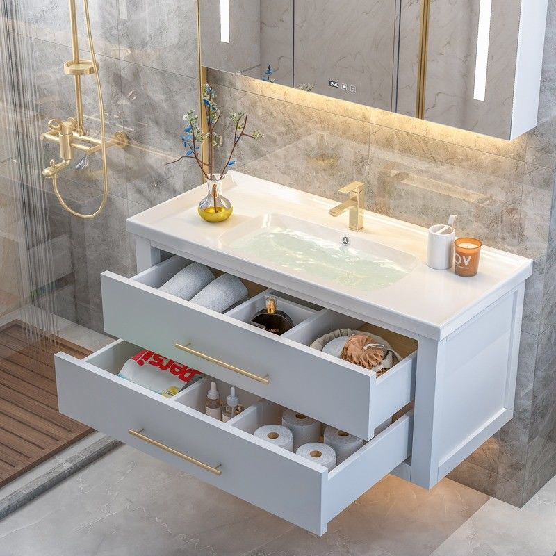 Auf Wunsch gefertigt, europäisches High-End-Badezimmer-Spiegelkasten für modernes Bad