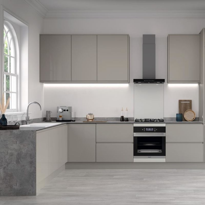 Vernis-Finierte Tür Einzelschrank mit hochglänzendem Acryl-Tellertrockner-Design