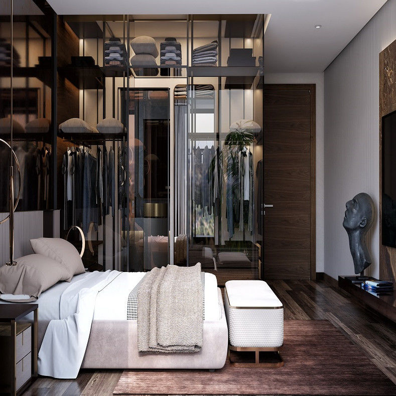 Modern Master Garderobe Schrank europäische individuelle Lagerung Schlafzimmermöbel für High-End