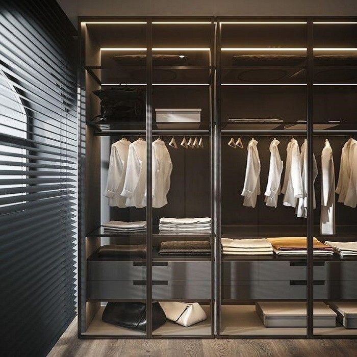 End MR HDF Board Schrank für Luxus Walk-in Schrank in modernen Schlafzimmer Anpassung