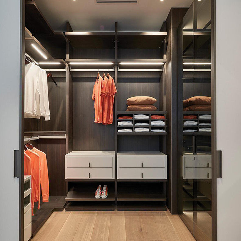 Private Label Schlafzimmer Schrank Massivholz Schrank Set mit zeitgenössischem Design
