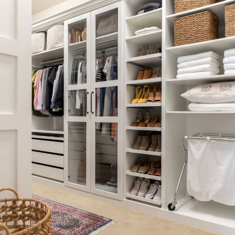 Pop-Stil Luxus Schlafzimmer Schrank im modernen Design mit PANEL Holz Stil