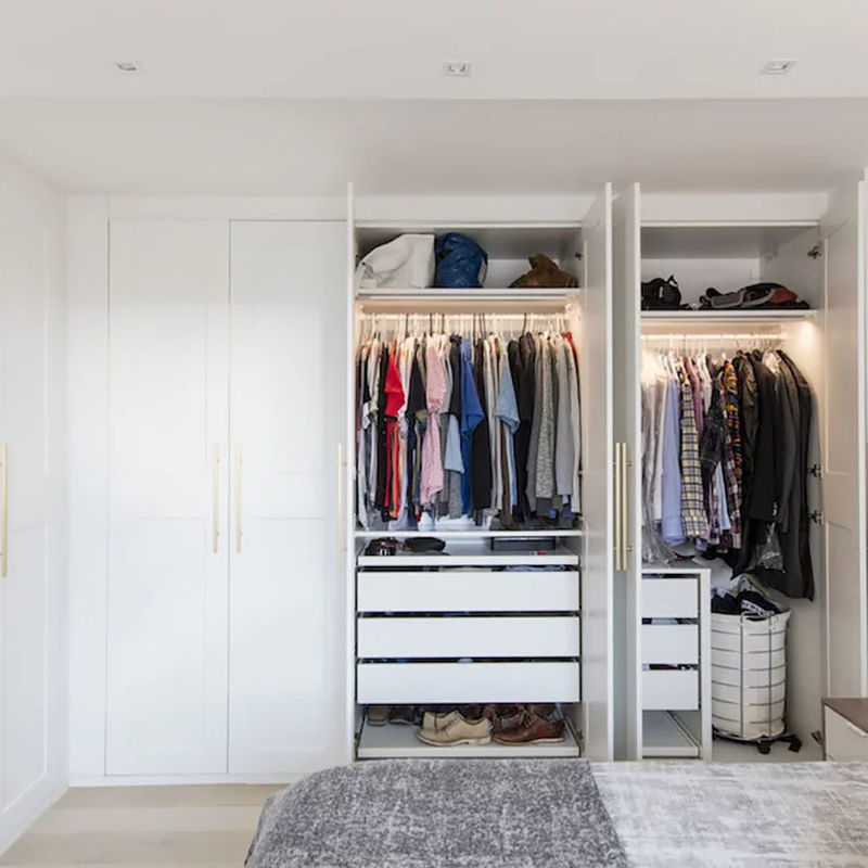 Pop-Stil Luxus Schlafzimmer Schrank im modernen Design mit PANEL Holz Stil