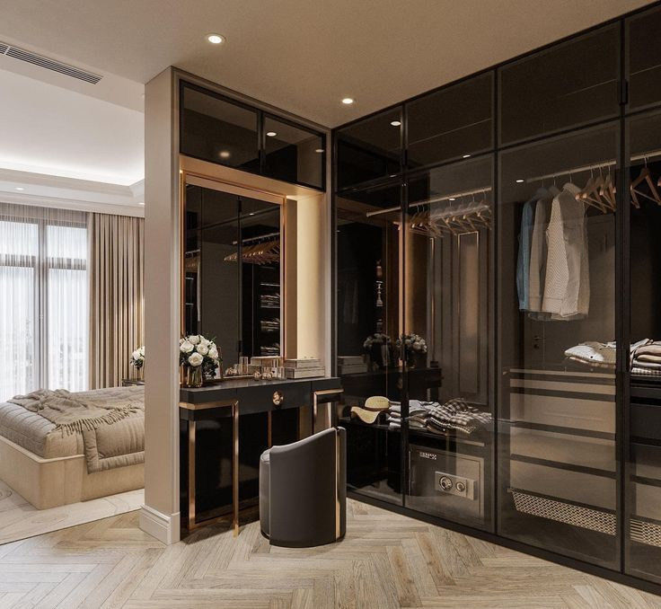 Pop-Stil Luxus Schlafzimmer Schrank im modernen Design mit PANEL Holz Stil