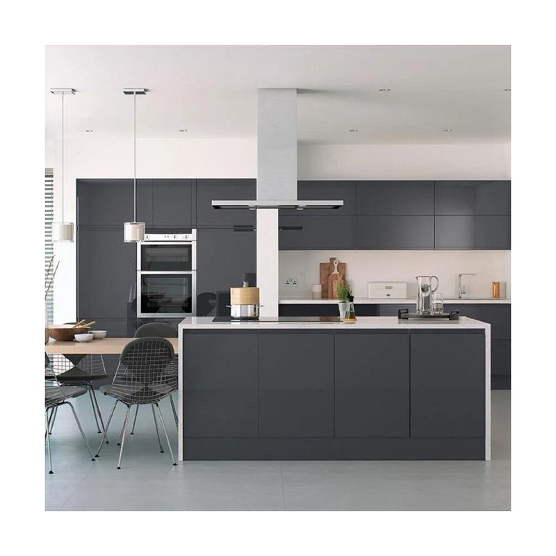 Top Veneer und Bottom Lack Finish Holz Küchenschrank für High-End Wohnung