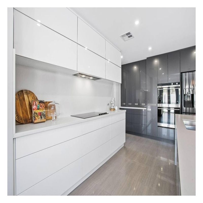 Maßgeschneiderte Größe Modern Design High-End Küchenschrank mit Inseln und glänzende Oberfläche