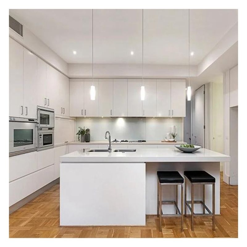 Maßgeschneiderte Größe Modern Design High-End Küchenschrank mit Inseln und glänzende Oberfläche