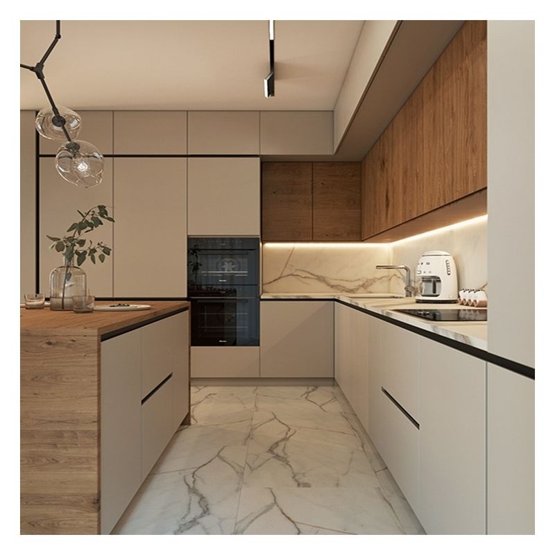 Großhandel kundenspezifische Ral Farbdiagramm Holz Veneer Küchenschrank für modernes Design