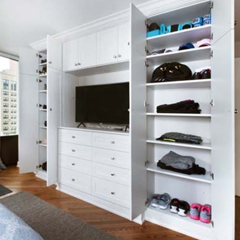 Convertible High-End Holz Schrank Die perfekte Lagerlösung für Wohnungen