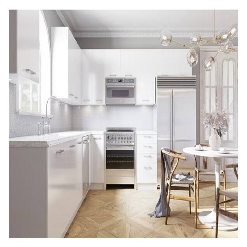 Einfach sauber Vorteil Anpassung Glanz moderner Stil Küchenschränke für Wohnung