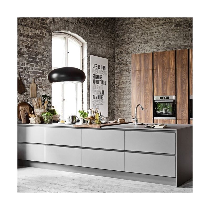Wasserdichtes Modernes Design Matte Stil Smart Küchen Wandschrank mit langlebigen Tür-Panel