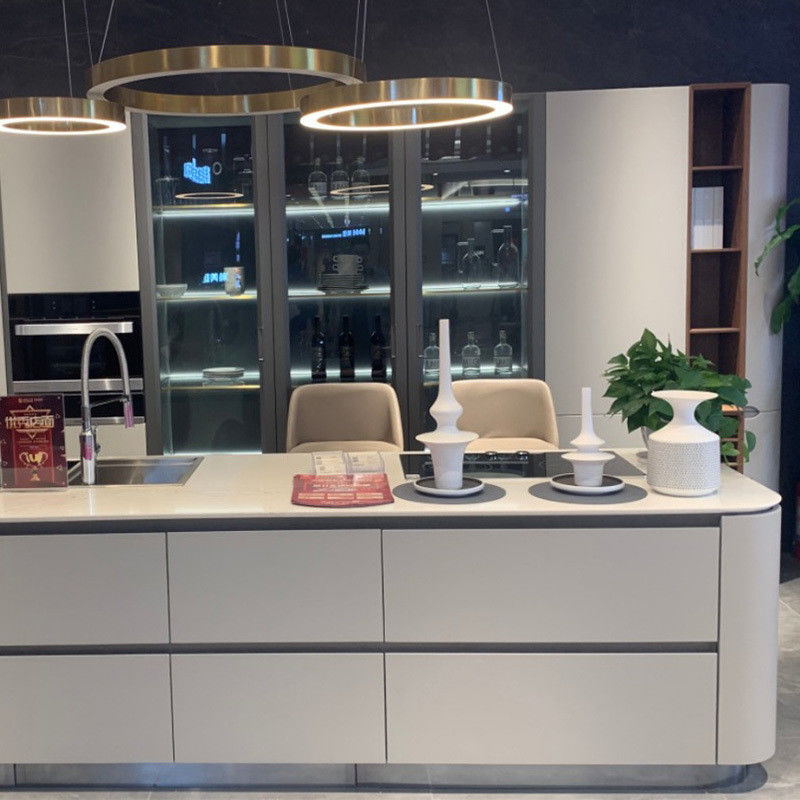 Wasserdichtes Modernes Design Matte Stil Smart Küchen Wandschrank mit langlebigen Tür-Panel