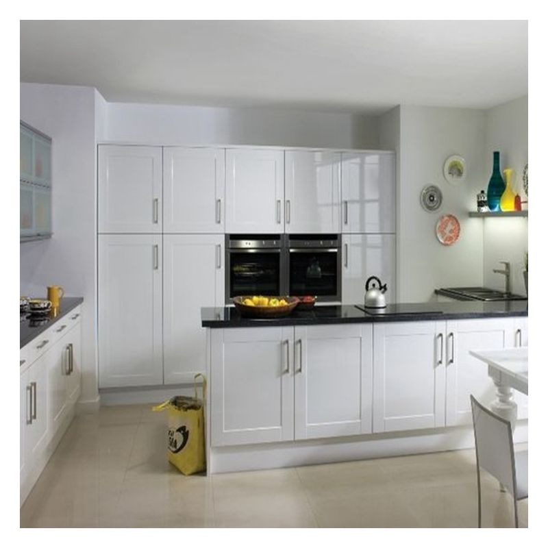 Massive Ahornholz Moderne weiße Shaker Küchenschränke in kundenspezifischem einfachen Design Flat Pack