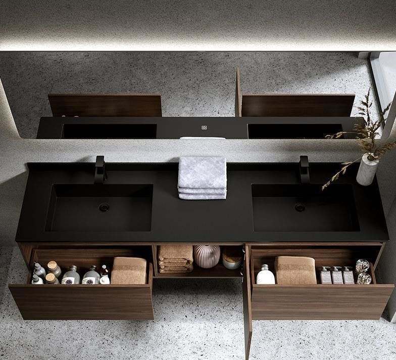 Custom Made European Möbel Eckschrank mit Waschbecken beliebt und gut aussehend