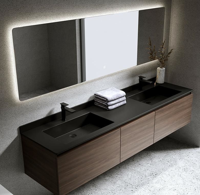 Custom Made European Möbel Eckschrank mit Waschbecken beliebt und gut aussehend
