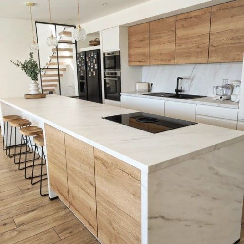 Moderner weißer Lack-Küchenschrank mit Acryl-Türplatte und Quarzstein-Schreibtisch