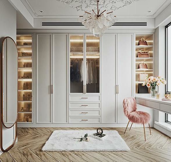 Europäische Laminat Schrank Design Schrank Langlebig sicher und anpassbar für Villa-Speicher