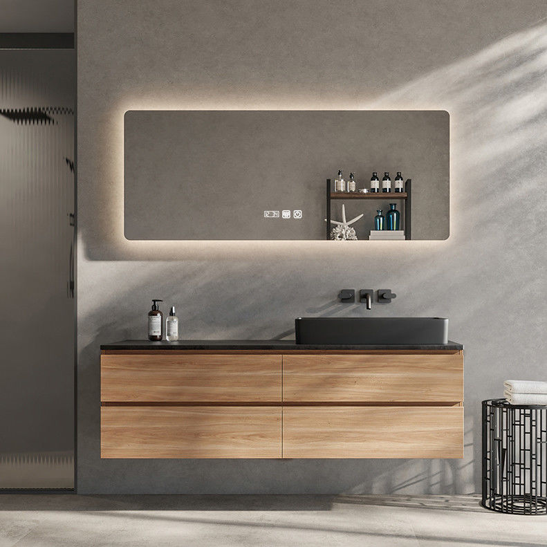 Moderne CAD/3D-Design Wandmontierte Doppelspülbecken Badezimmer Vanitäten für den amerikanischen Stil