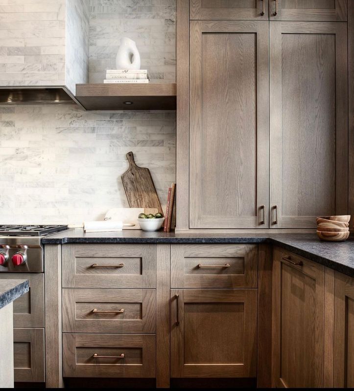 Vietnam-Küchenschrank mit geprägtem Mdf-Material im modernen Designstil