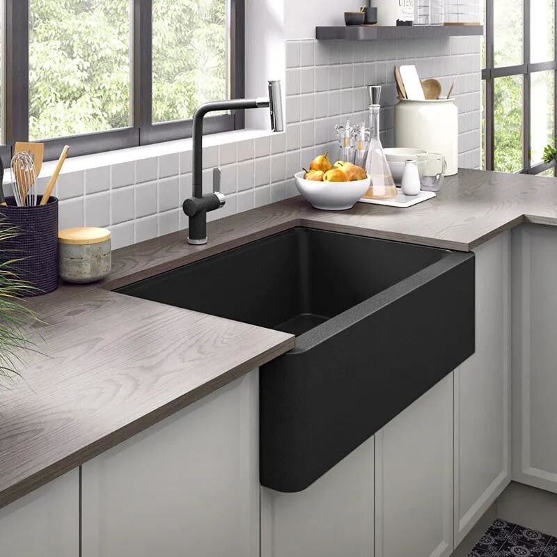Vietnam-Küchenschrank mit geprägtem Mdf-Material im modernen Designstil
