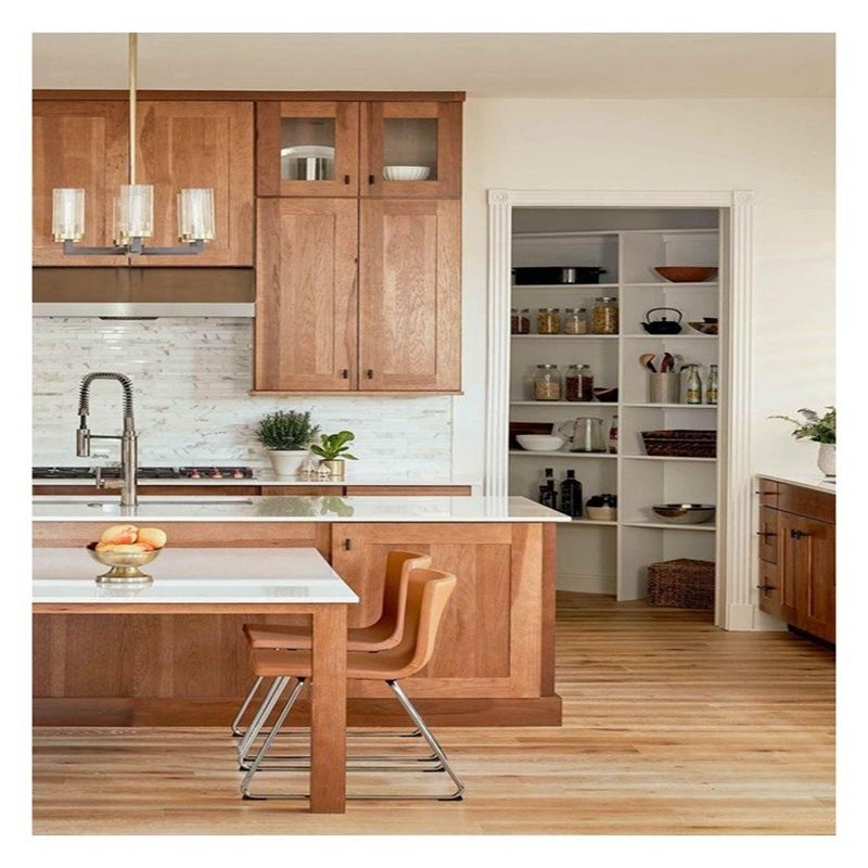 Moderner Stil Flat Panel Design Küchenschränke Veneer Eichen Veneer für Ihr modernes Zuhause