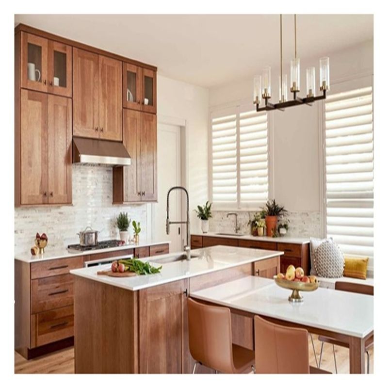 Moderner Stil Flat Panel Design Küchenschränke Veneer Eichen Veneer für Ihr modernes Zuhause