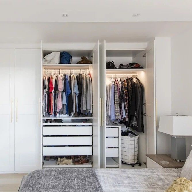 High-End Schlafzimmer Holz Schrank mit europäischen Stil Holz Stil PANEL und 2D / 3D