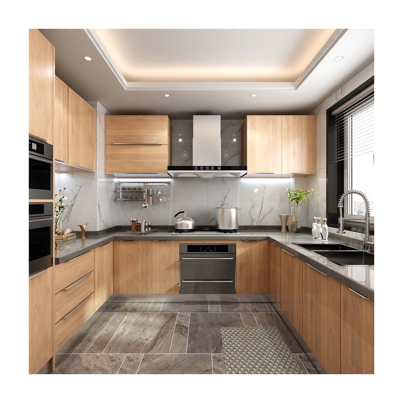 Komplete Küchenschränke mit wasserdichtem Feuerdichtem Vorteil und Anpassung