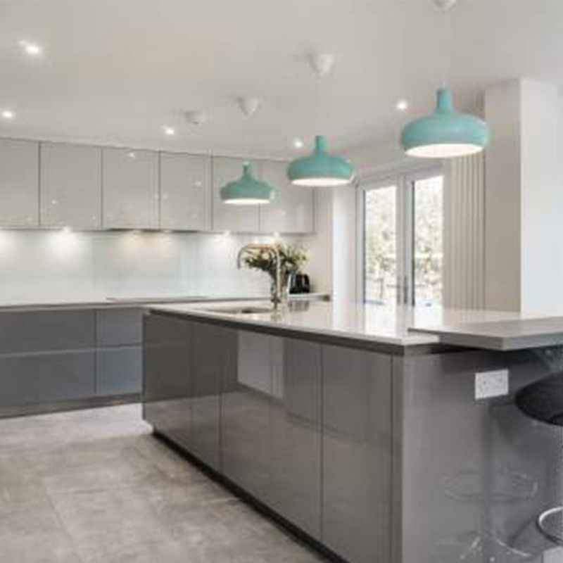 Flat Edge Countertop Kanten und Waschbecken enthalten in unserem modernen Design Küchenschrank Set