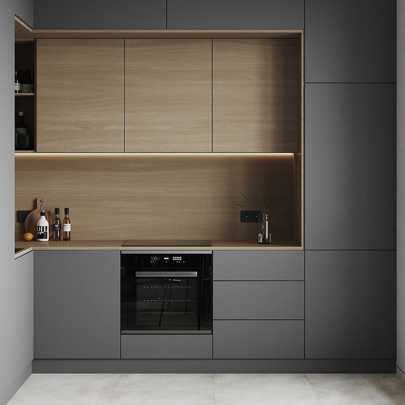 Melaminkarton Ecke drehbar ausziehbares kleines schwarzes Korbschrank für modulare Küchen