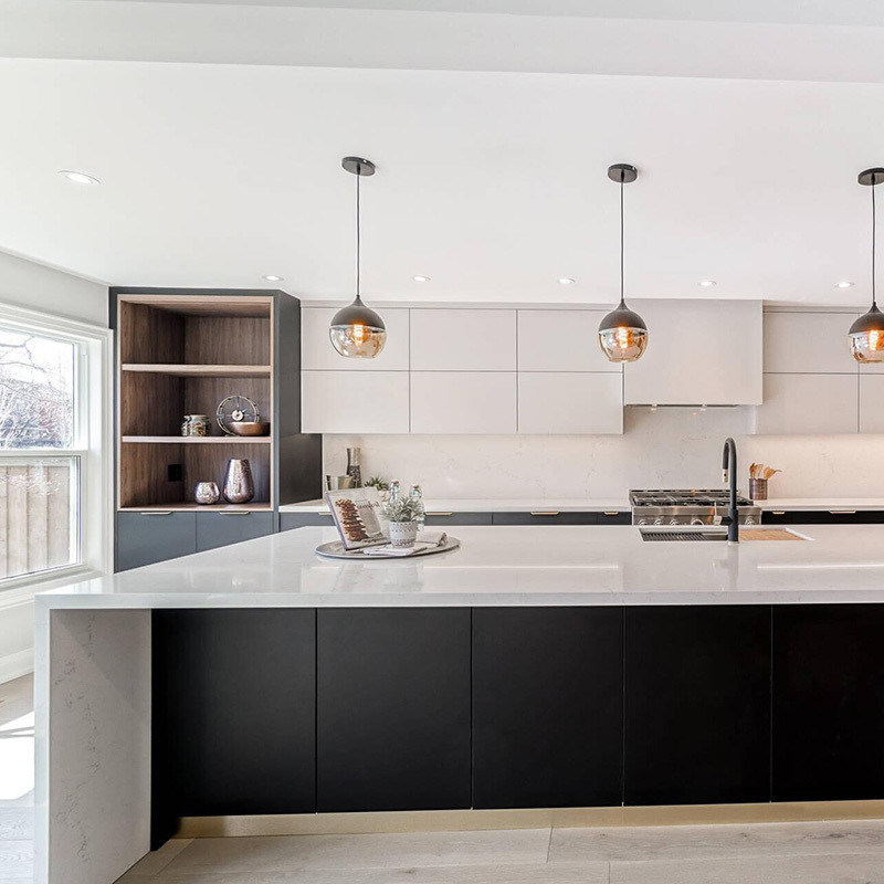 Wasserdichte und langlebige Küchenschränke für moderne Luxushäuser